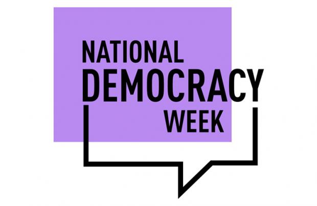 logo displaying words National Democracy Week