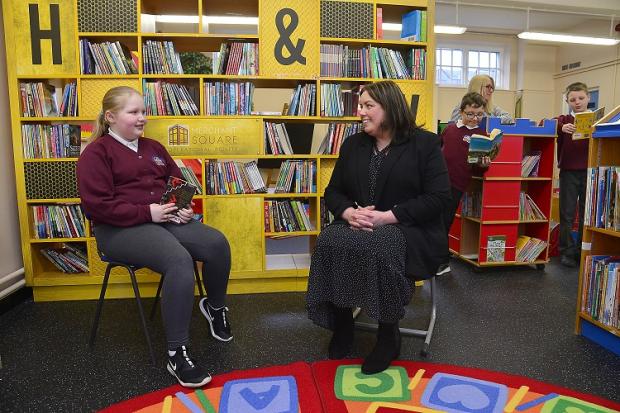 Hargey opens refurbished facilities at North Belfast school
