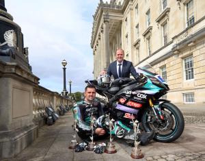 Communities Minister celebrates Michael Dunlop’s record-breaking career 