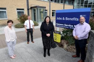  Minister acknowledges Universal Credit staff on visit to Newry office