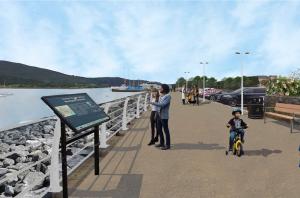 Photograph looking out over Warrenpoint Front Shore